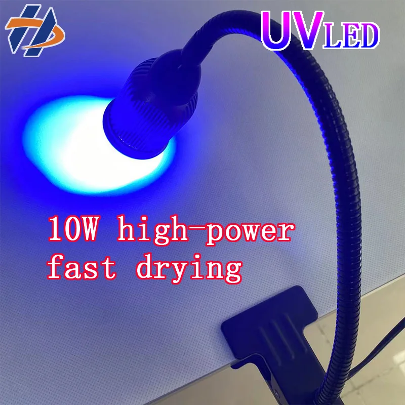 UV LED樹脂硬化ランプ,アクリルガラスランプ,エポキシ樹脂,高出力,10W