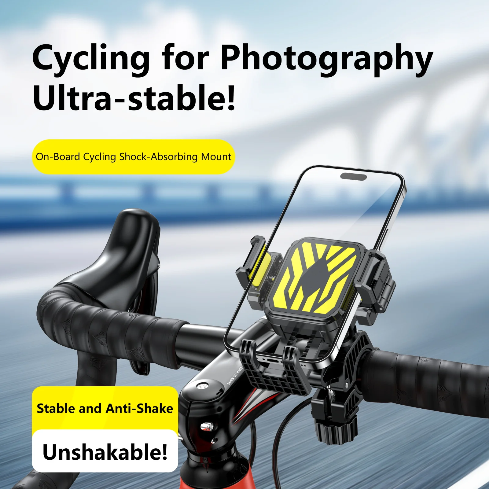 

Bicycle Mobile Phone Holder; Electric Scooter, Motorcycle Rider Navigation Stand, Anti-vibration, Anti-shaking, Mountain Riding