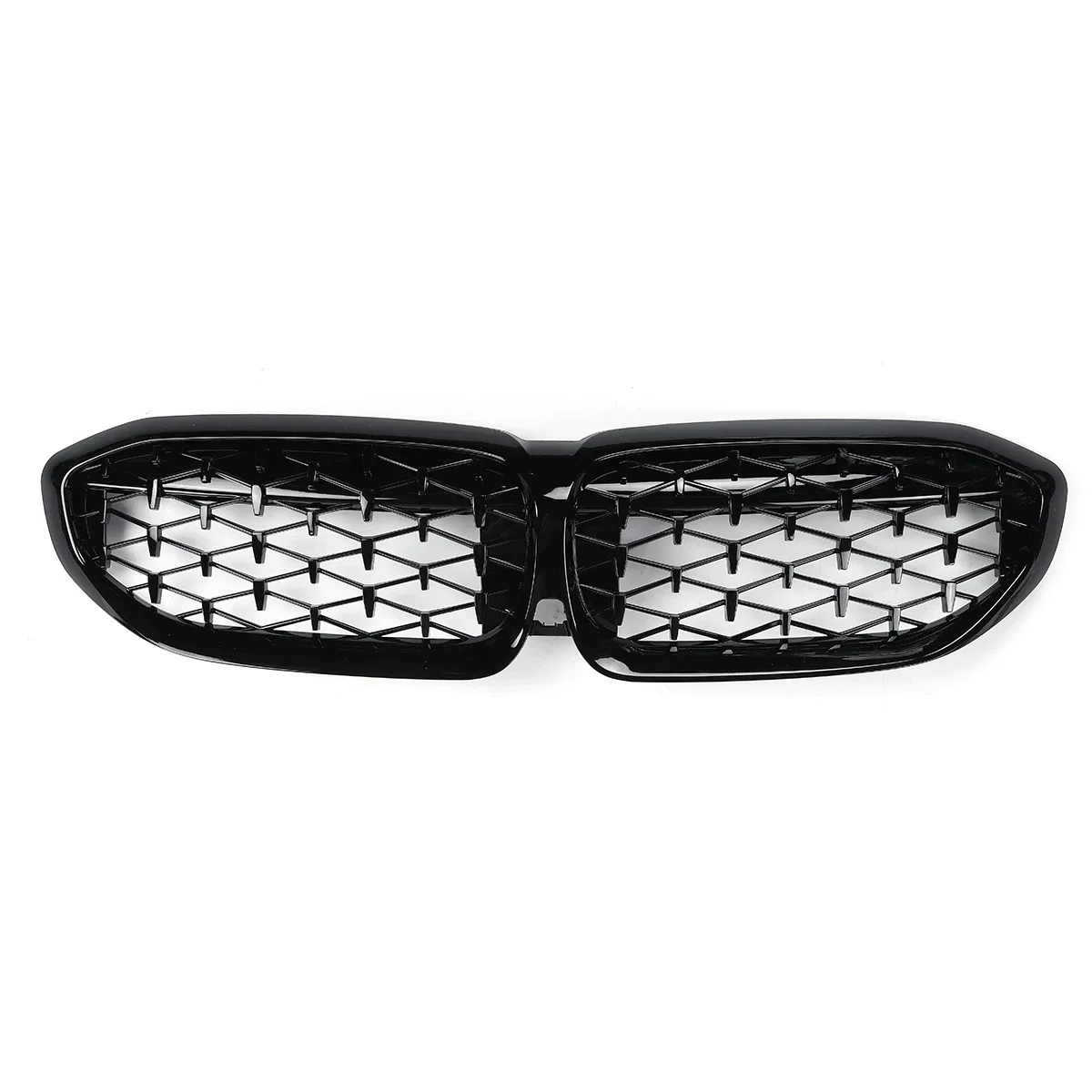 Front Kidney Grill Sports Diamond Style For BMW 3 Series G20 Grille Glossy Black Diamond 318i 320i M340i M3 2019 2020 2021 2022