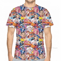 All over print Lazy Town men T-Shirt women fashion girl t shirt boy tops tees Short Sleeve tshirts