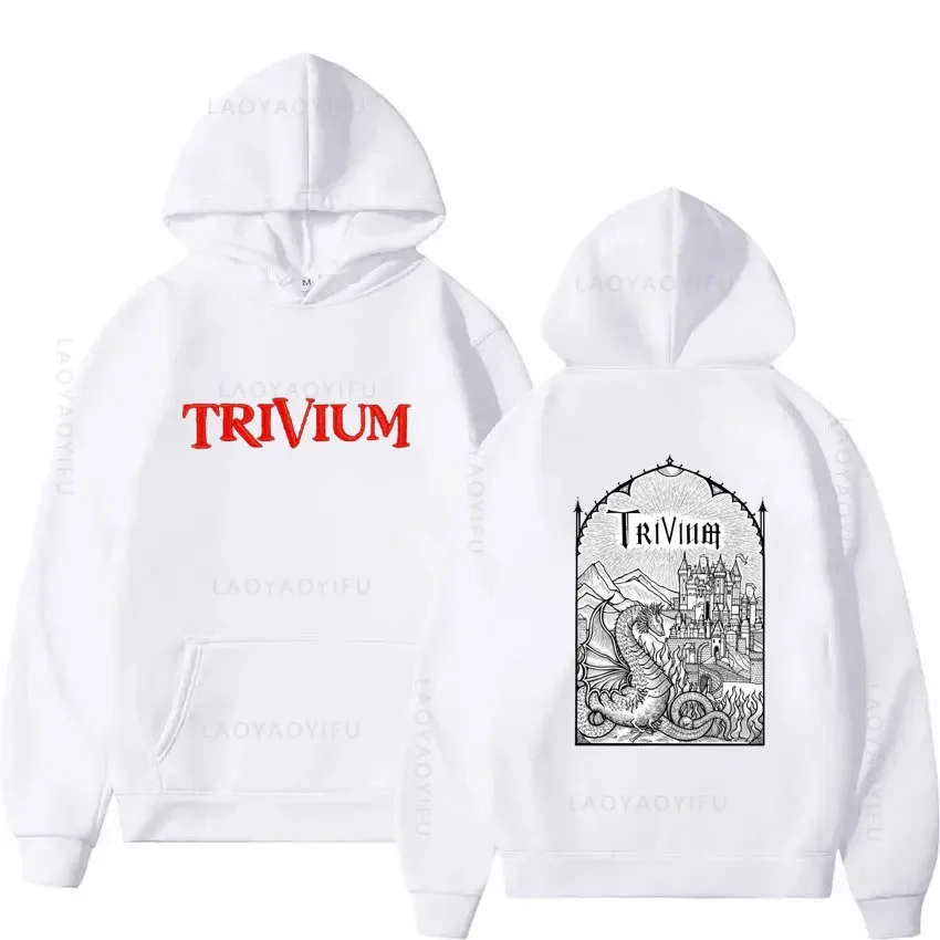 Trivium Theme Hooded Shirt Men's Autumn Clothing Essentials Hoodie New in Hoodies & Sweatshirts Sweatshirt Graphic Pullovers Y2k