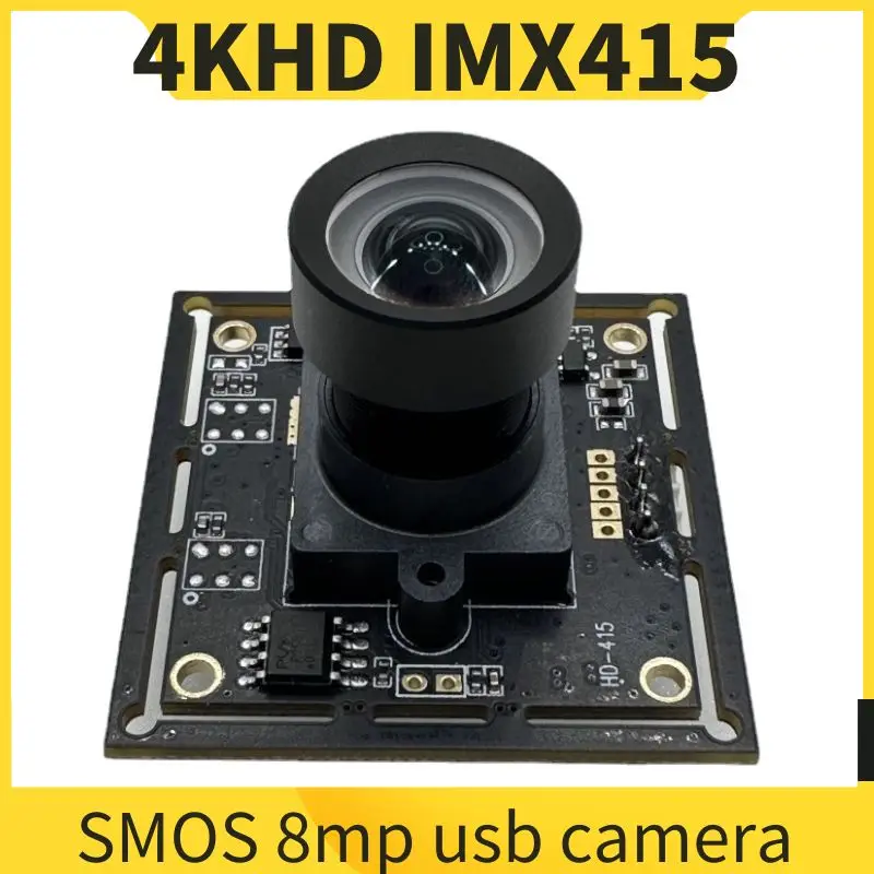 OEM  HD 4K CMOS IMX415 Lens Angle with Optional USB 2.0 Camera Module 30FPS 3840 * 2160 MJPEG YUV2 PCBA USB Network Camera