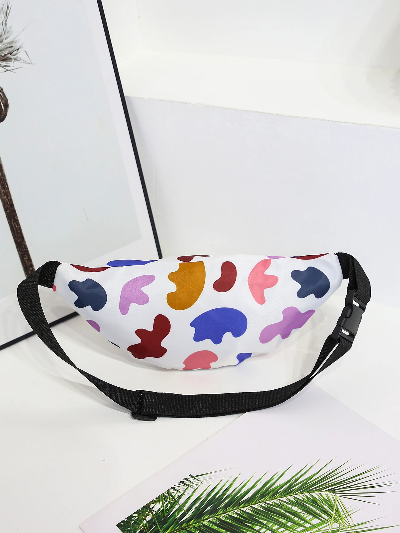 Riñonera cruzada con estampado de vaca, bolso de pecho de moda, estilo dulce y fresco con personalidad