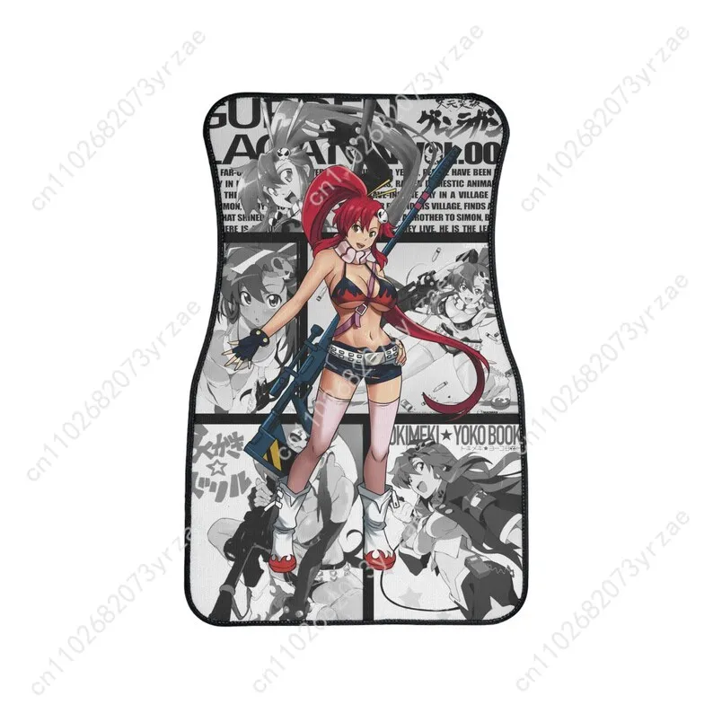 

Anime Characters 4pcs Universal Car Floor Mats All-Season Fashionable Auto Interio Absorbent Non-Slip Washable Car Floor Mats