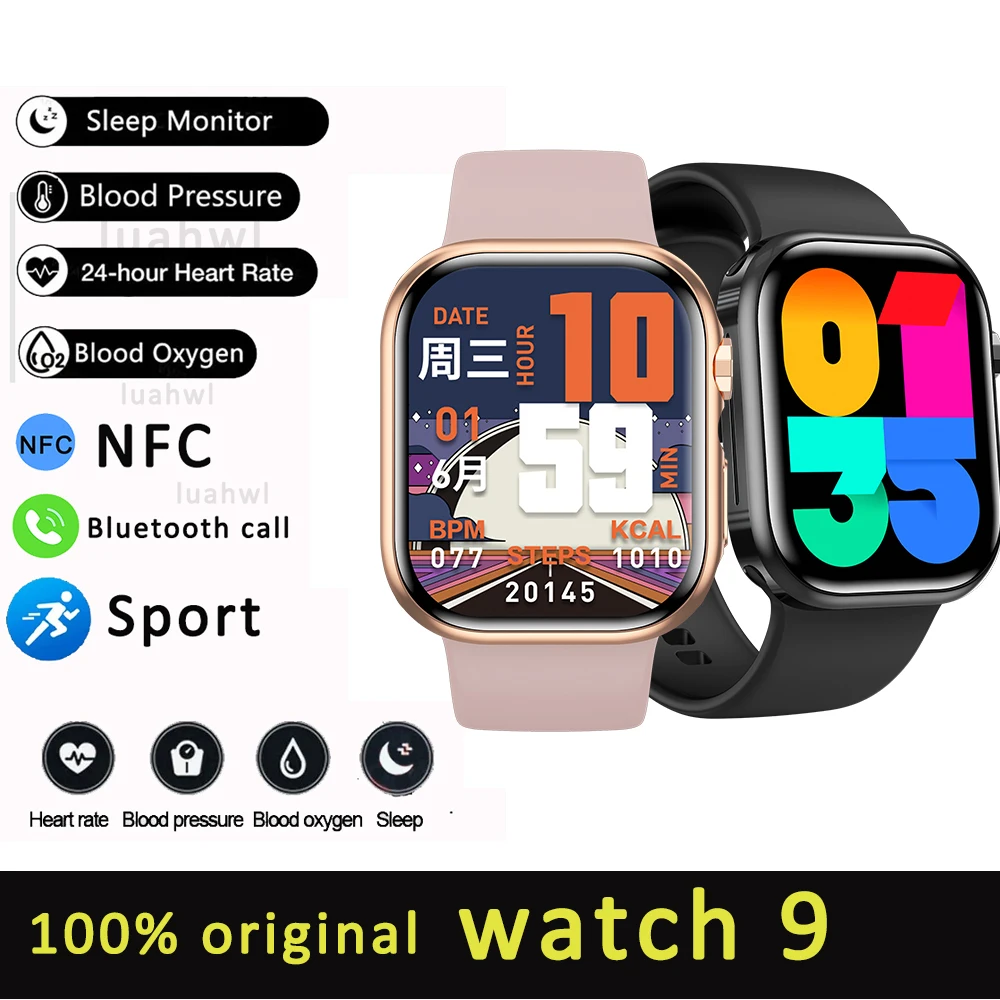 

New Series 9 For Iphone Watch 9 GPS Fitness Track Smart Watch Men Woman BT Call Waterproof Sports SmartWatch For Android IOS