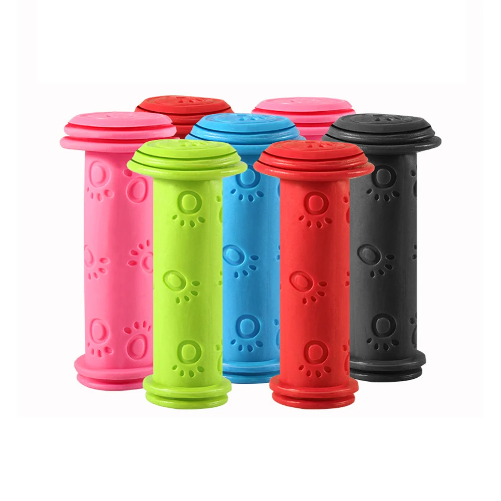 AliExpress 1 Pair Rubber Bicycle Handlebar Grips Anti-slip Child Kids Bike Cycling Handle Bars Children Tricycle Scooter Accessories