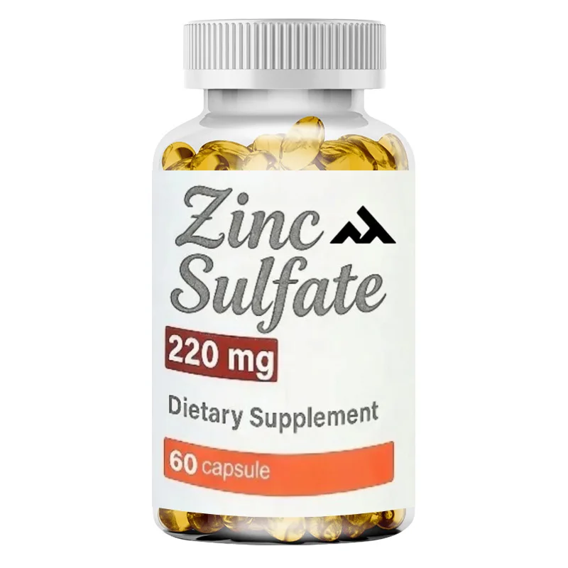 Zinc sulfate 220mg capsule dietary supplement -60 capsules