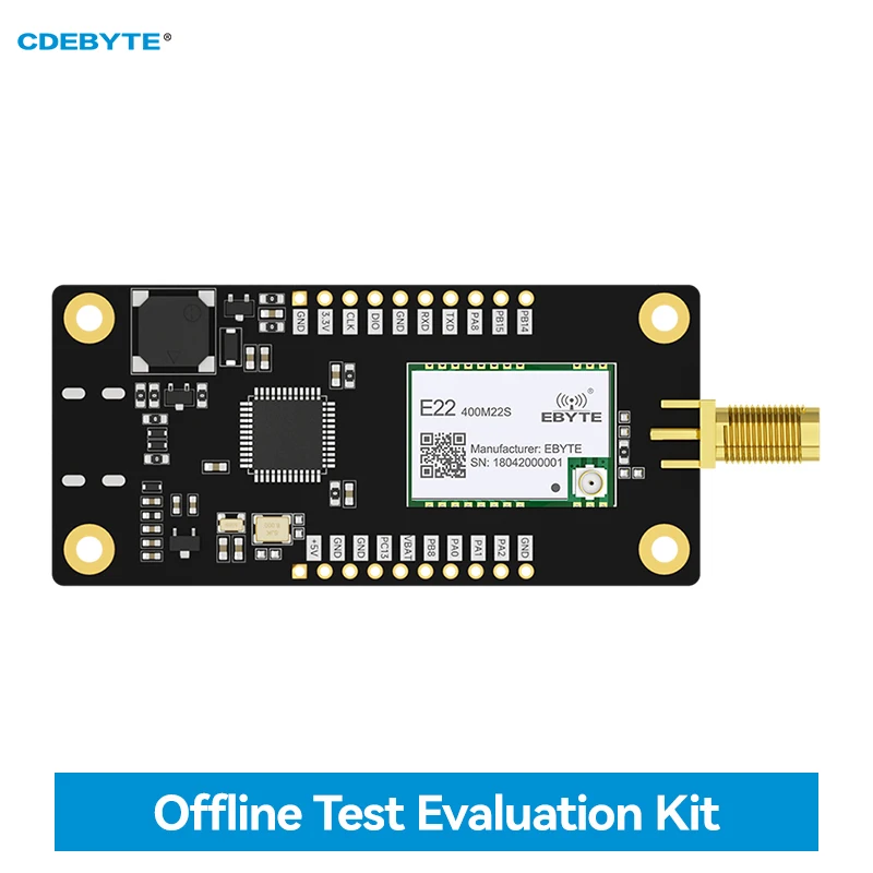 

LoRa Offline Test Development Kit 433MHZ CDEBYTE E22-400MBL-SC with E22-400M22S OLED Screen Long Range RF Transceiver Test Board