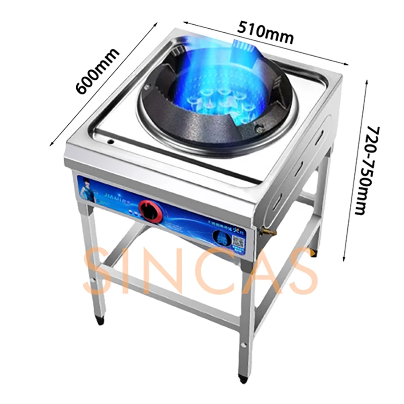 

Fierce Fire Stove Commercial Low Pressure Gas Stove Restaurant Liquefied Gas Stove Stir Fry Stove with Flameout Protection