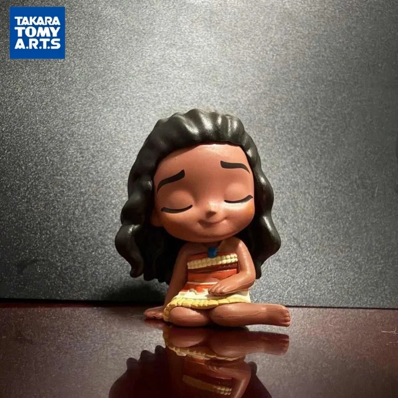 Takara Tomy Disney Princess Gashapon Sitting Figure Ariel Belle Rapunzel Moana Jasmine Collectible Decor Fan Gift Toy - view 2
