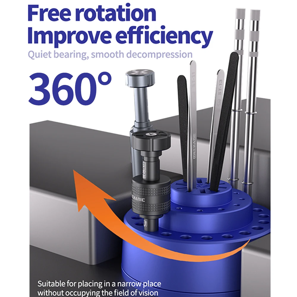 ميكانيكي R38 للتدوير صندوق تخزين الأدوات متعدد الوظائف للهاتف المحمول والكمبيوتر إصلاح المسمار الملقط أدوات التخزين #4