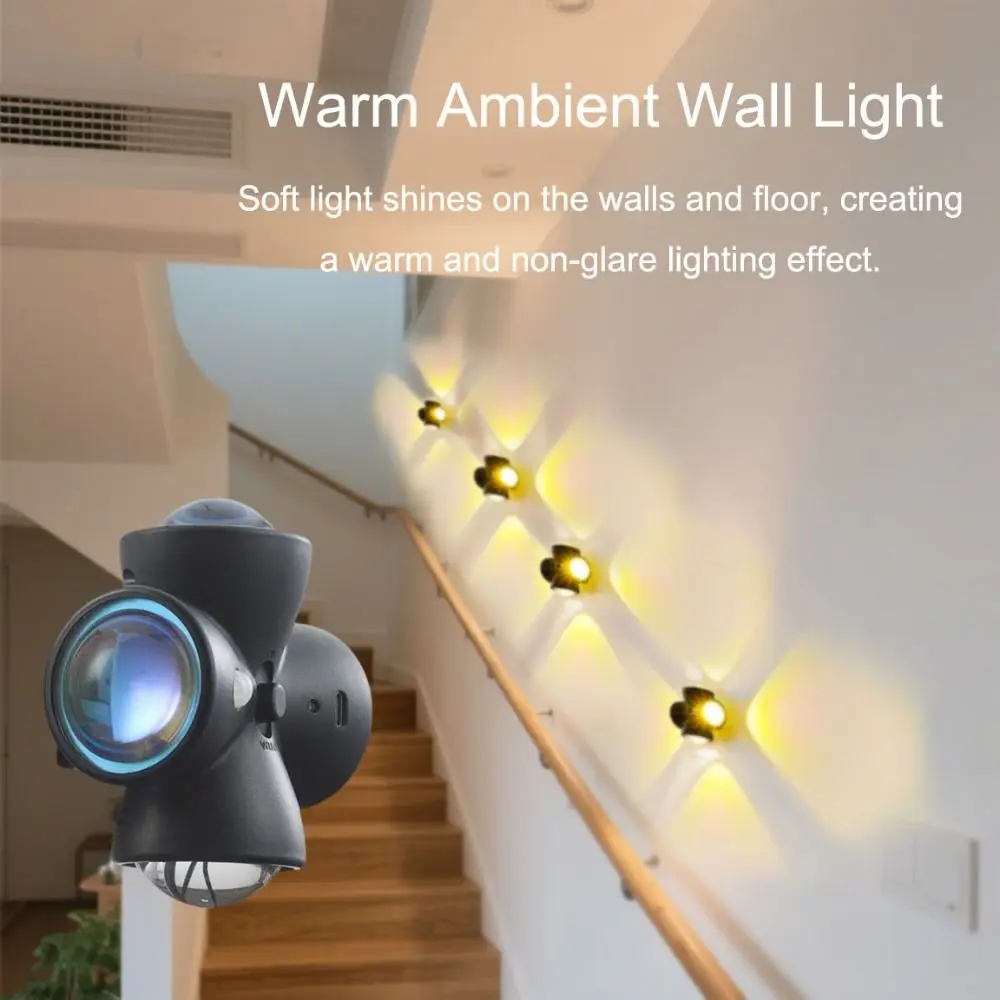 

Intelligent Sensing Intelligent Sensor Lamp Ultra-long Battery Life Stereoscopic Projection Motion Sensor Night Light Low Noise