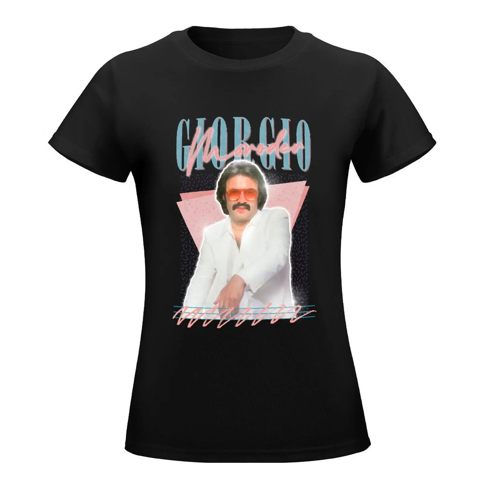 Giorgio Moroder -- Retro Style Fan Art Design T-Shirt female tees Female clothing t shirt dress Women