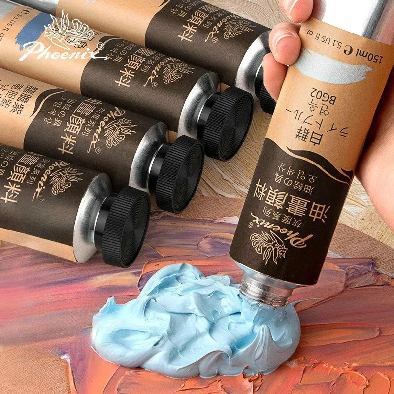 50ml Grayscale Oil Painting Pigment Strong Coverage Sealed Packaging for Painting Graffiti Outdoor Sketching Art Creation