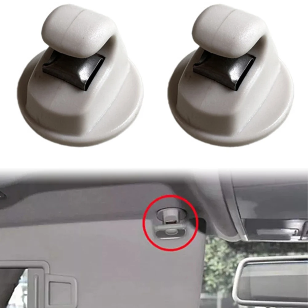 Auto Accessories Car Sun Visor Clip Car Accessories Black Clip Easy Installation Grey Clip Non-deformation For Passat B8