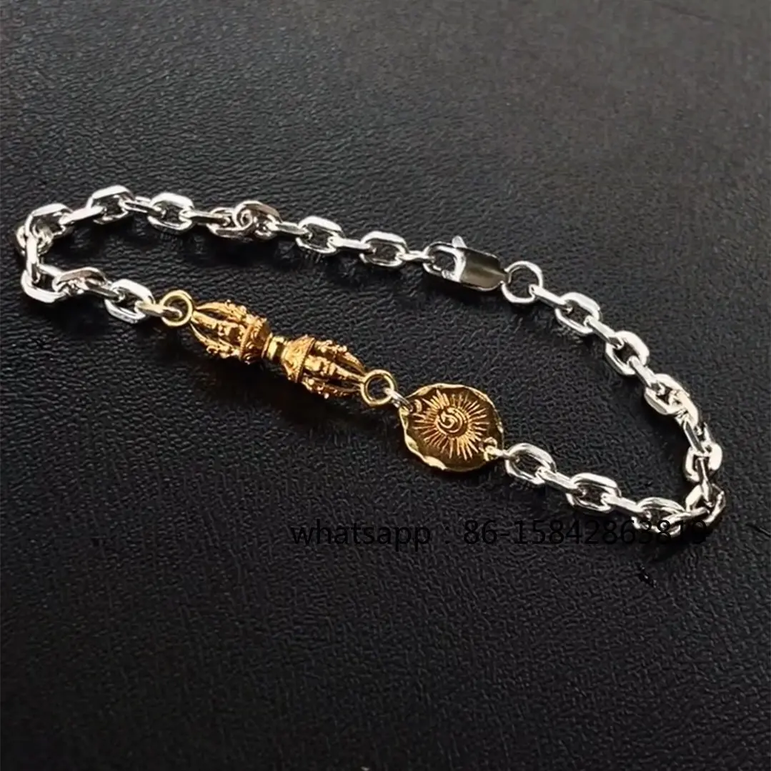 2026 New Bracelet, Retro Gold, Diamond Pestle, Fashionable Daily Commuter Niche Design Jewelry