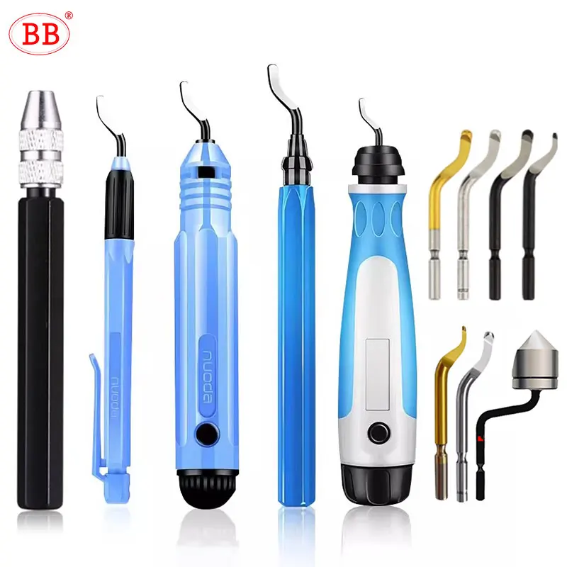 BB Deburr Tool Handle Manual HSS Deburring Metal Wood Plastic Aluminium Copper Steel Trimming Chamfer Blade BS1010