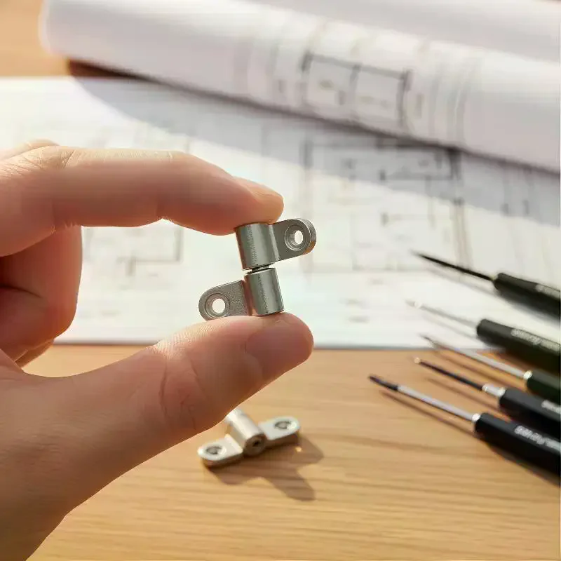 360 Degree Rotation Angle Positioning Damper Hinge Adjustable Torque Shaft for Kitchen Cabinet Door Retrofitting