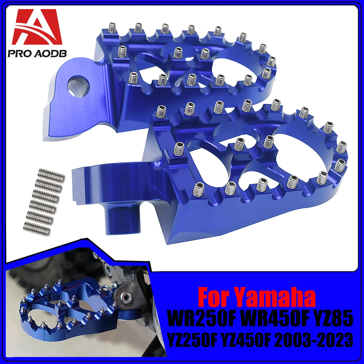 

Motorcycle CNC FootRest Footpegs Foot Pegs Pedals For YAMAHA YZ250X YZ450FX WR250F YZ250F YZ450F YZ125X WR450F YZ65 85 125 250