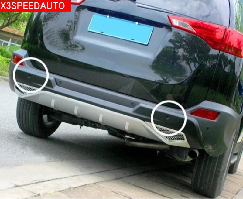 1PCS High Quality Rear Bumper Protector Guard ABS Plastic For Toyota Rav4 RAV 4  2013-2015 XA40