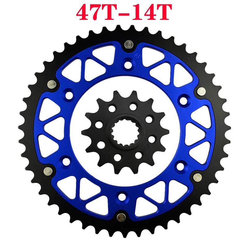 Moto 45T ~ 52T 14T Pignon Avant et Arrière Pour GS125 GS250 SM125 SX125 SX150 SX250 EGS300 EGS250 SX360 MXC200 SX-F 450 SX520