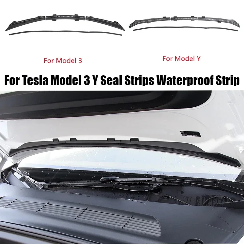 

For Tesla Model 3 Y Weatherstrip Front Trunk Hood Chassis Air Inlet Protective Cover Seal Strips Waterproof Strip Car Accesories