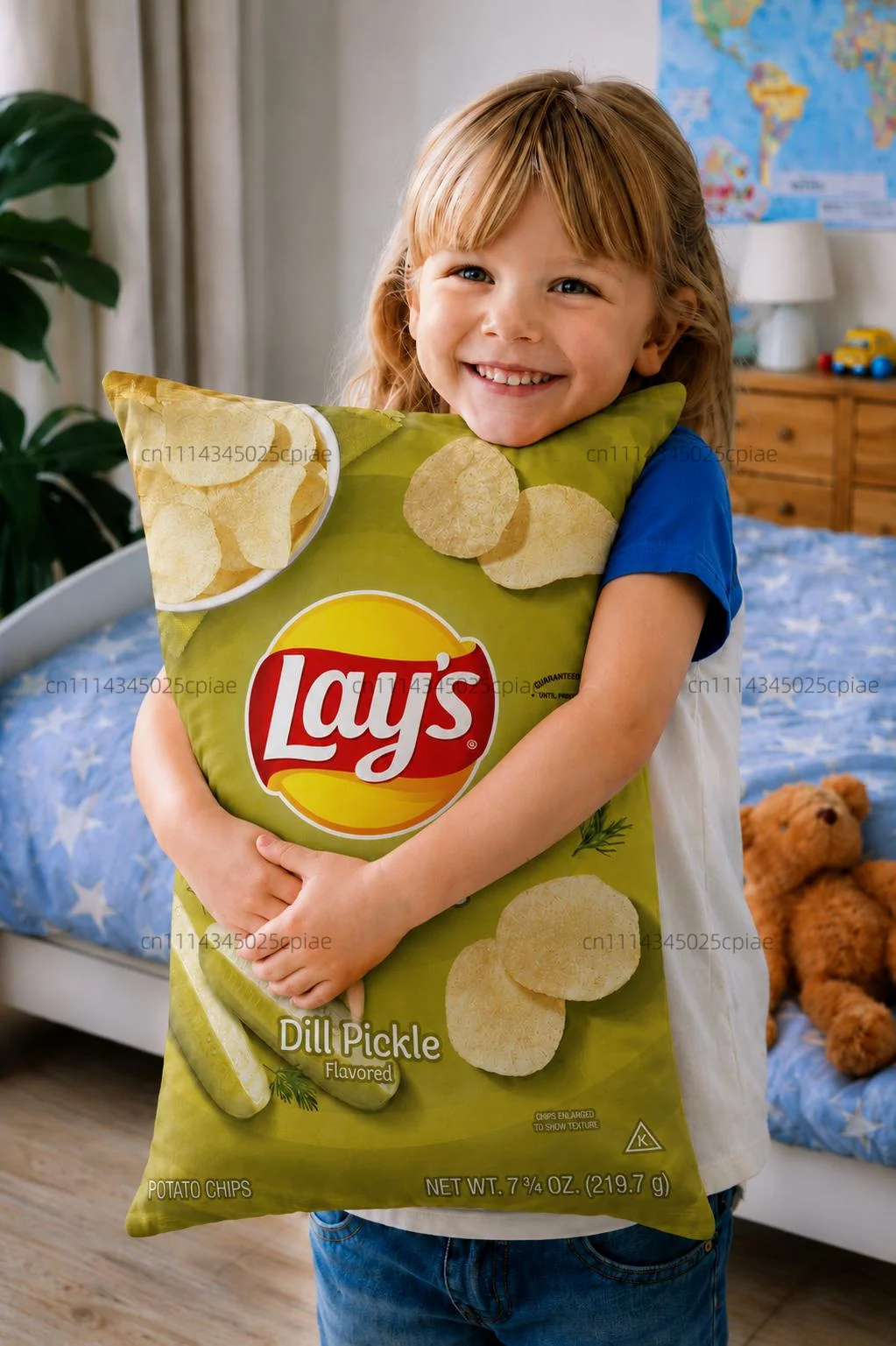 Boutique Snack Pillowcase Funny Cushion Cover Lay's Chips Pillow Case Bedroom Sofa Pillow Cover 40X60CM Pillowcase Home Decor