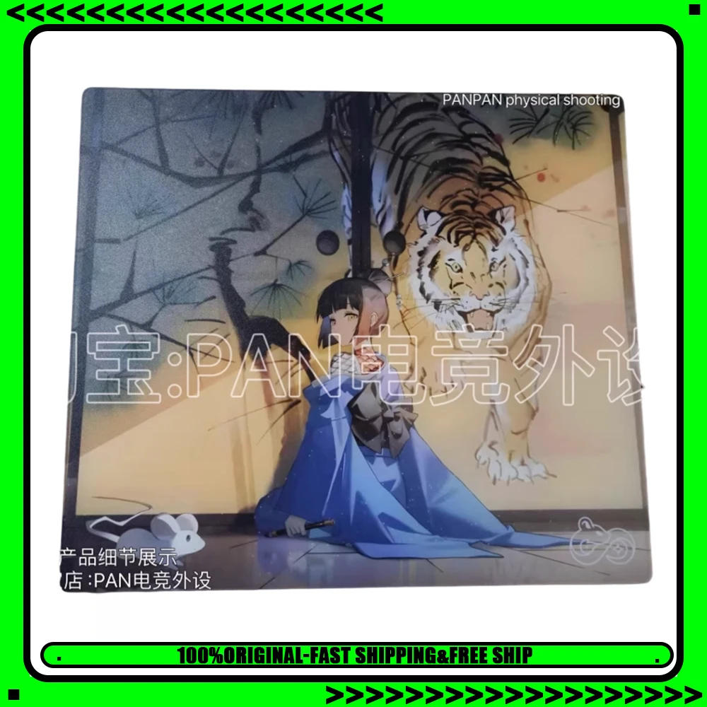 

Коврик для мыши PAN Esports Infinity Miceco Tora Tiger, стеклянный, гладкий, для высокой скорости, с покрытием-праймером, для ПК-аксессуаров