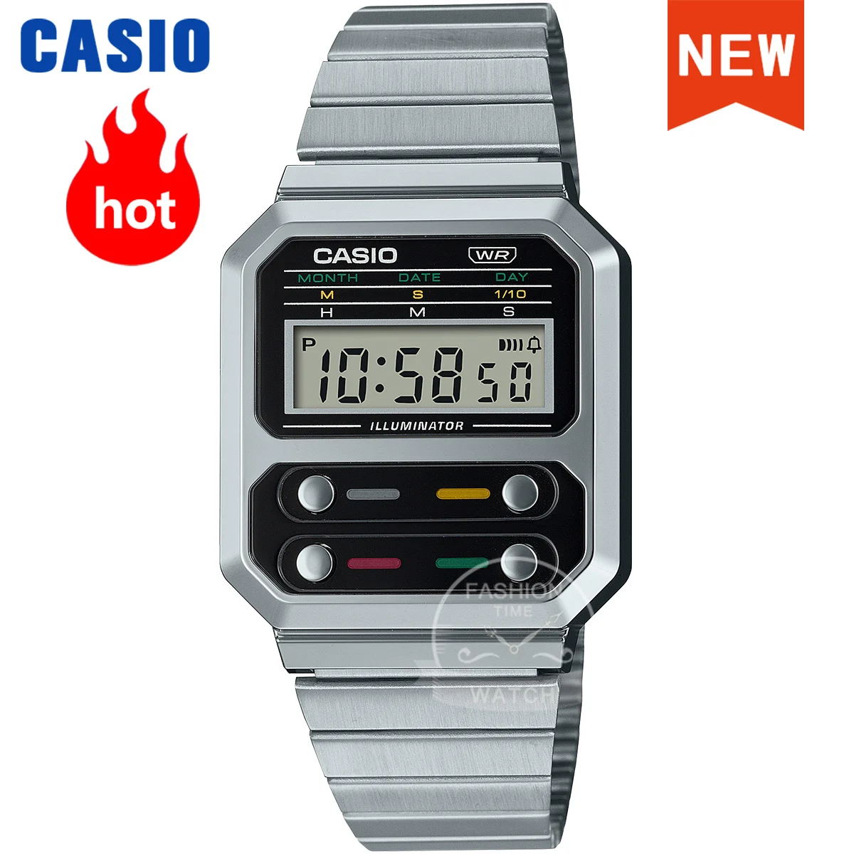 Casio Watch for Men Top Luxury Fashions Calculator Model Personalized Trendy Style Relogio Masculino Часы Женские A100WE-1A/7B