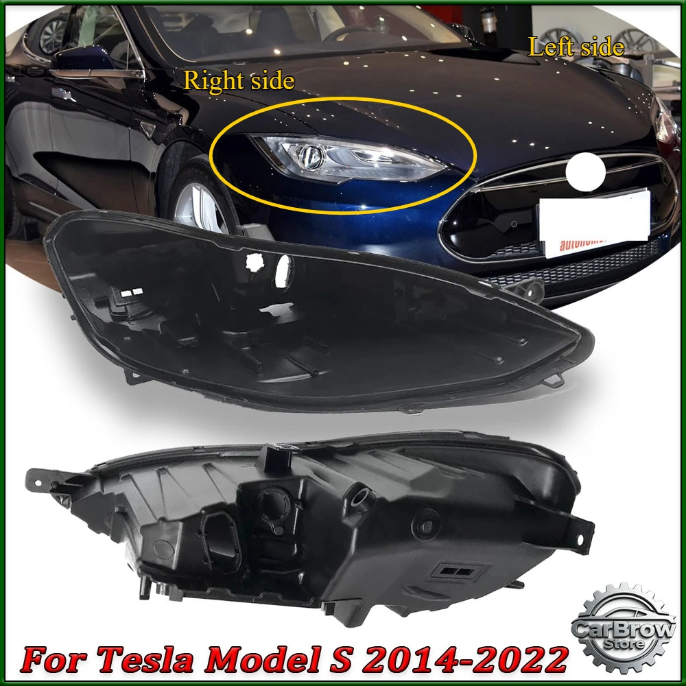 

Задний корпус фары для Tesla Model S 2014-2022, черный, замена основания фары, задний кожух фары