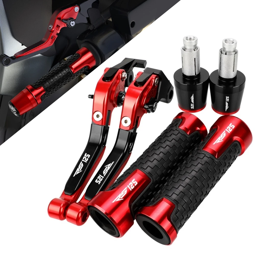 

For APRILIA RS125 1996-2005 2004 2003 2002 Motorcycle Accessories Extendable Adjustable Brake Clutch Levers Handlebar Grips Ends