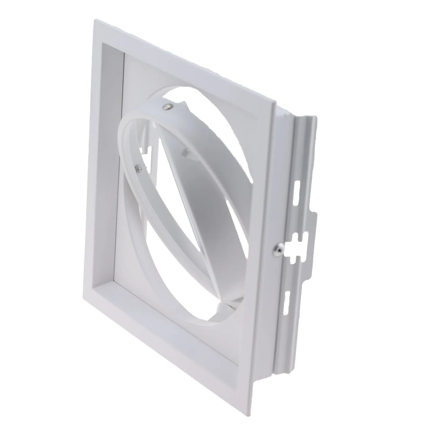 Alumínio ajustável embutido Frame, Fixture Frame, recortado, branco, preto, 360 °, 155mm, GU10, MR16