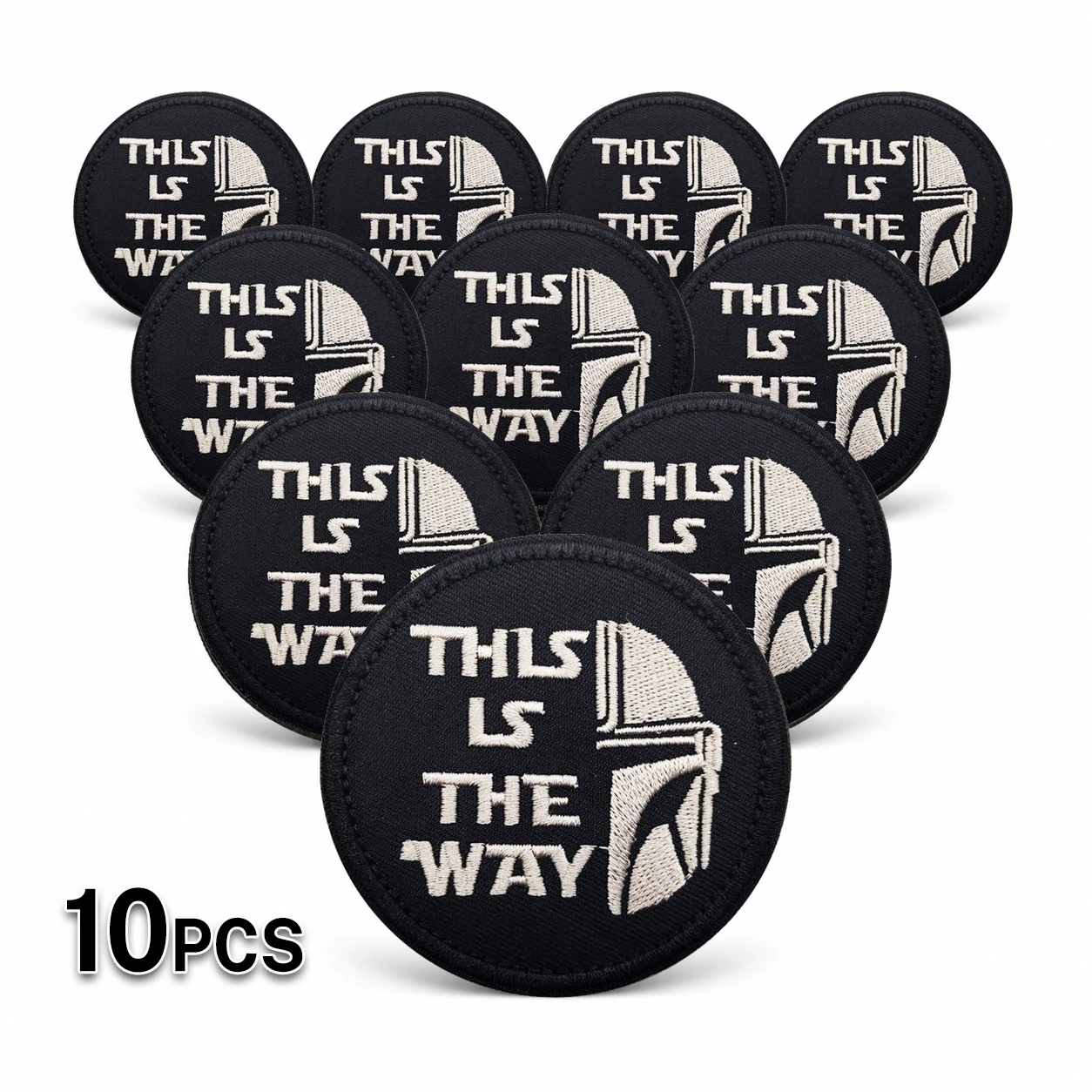 5/10/20個入り 未来的なヘルメットアート刺繍フック＆ル - Baby Yoda Products のレビューと価格