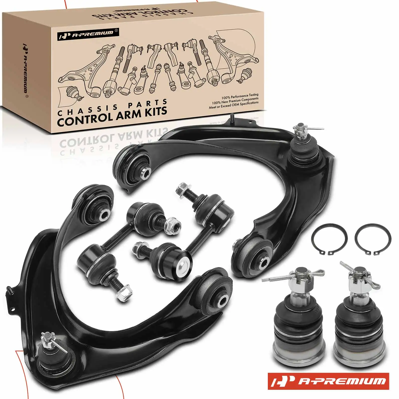 A-Premium 6x Front Control Arm Stabilizer Bar End Link for Honda Accord 1998-2002 Acura TL 1999-2003 CL 2001-2003