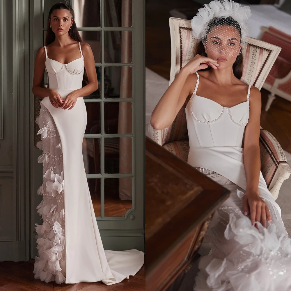 تخصيص حورية البحر السباغيتي الأشرطة أنيقة مساء اللباس الرسمي حساسة مخصص فساتين المناسبات عالية الجودة فستان الحفلة الراقصة #5