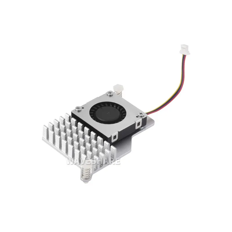 Active Cooler (B) สําหรับ Raspberry Pi 5, พัดลมระบายความร้อนแบบแอคทีฟ, ฮีทซิงค์อะลูมิเนียม พร้อมแผ่นระบายความร้อน