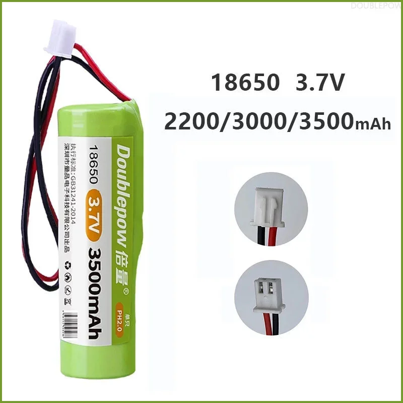 

3.7V Rechargeable Lithium Battery Pack 18650 2200mah 3000mah Fishing LED Light Bluetooth Speaker 4.2V Emergency DIY Batteries