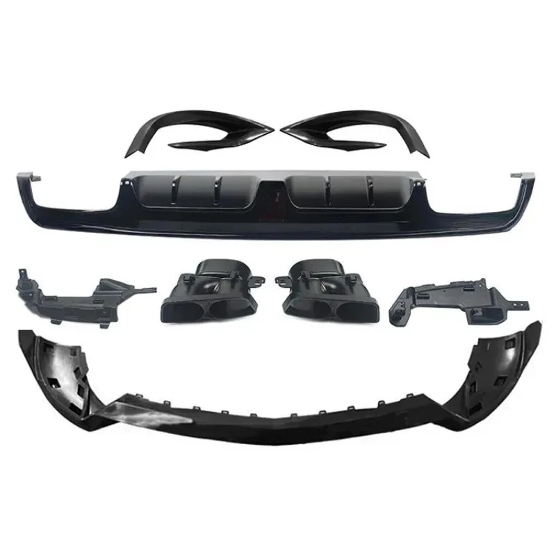 

Rear Bumper Lip S63 BS Style Rear Diffuser W222 Black Bobykit 2014-2017