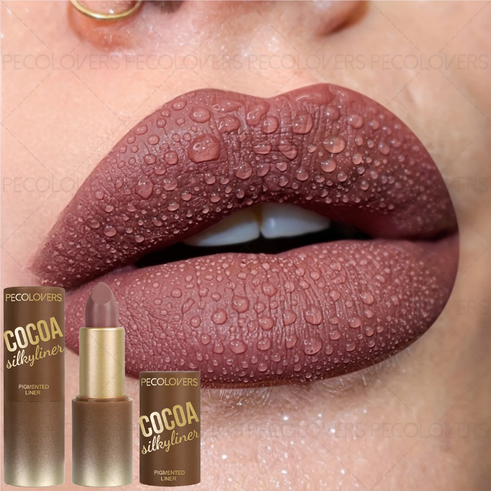 ลิปสติกเนื้อกำมะหยี่แมทท์กันน้ำ ติดทนนาน 1 ชิ้น ยี่ห้อ Pecolover ของขวัญวันวาเลนไทน์ที่เหมาะสำหรับภรรยาหรือแฟนสาว