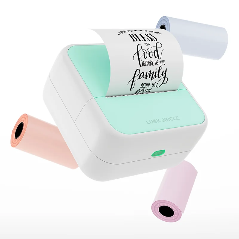 

Portable Thermal Pocket Printer 50-70mm/s Speed 203dpi Resolution Mini Color Printer Compatible Android Mobile A4 Stock 12mm