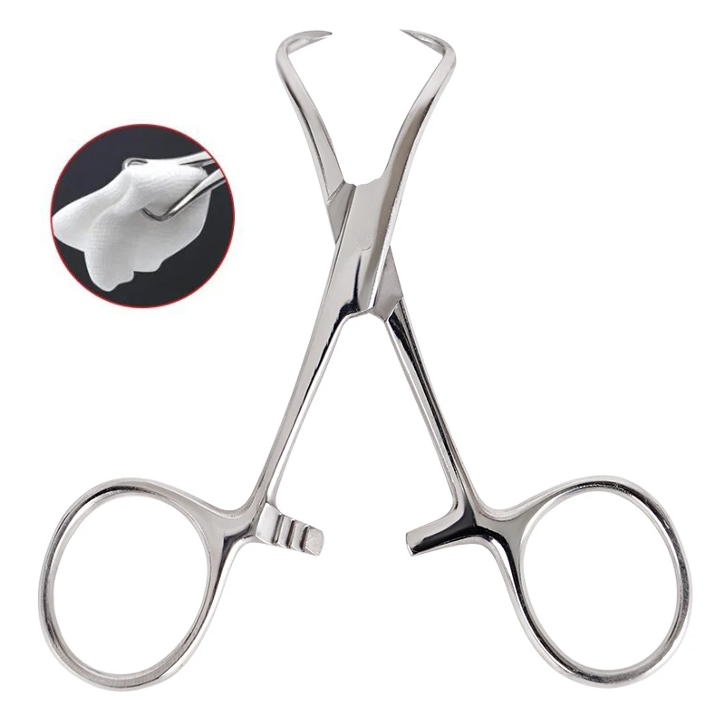 1pc Surgical Cloth Towel Clamp Forceps Surgical Bag Cloth Pliers Orthopedics Instruments Tool 9cm Made In Stainless Steel