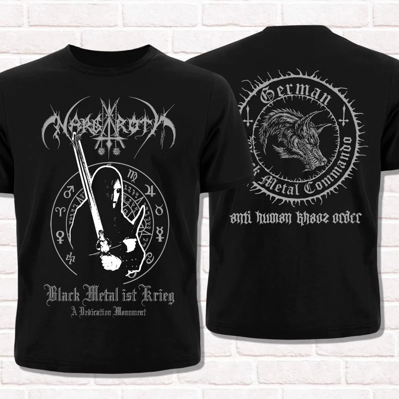 2026 Summer Nargaroth T-Shirt Black Metal Ist Krieg 2001 Black Metal Metalheads Style Summer Cotton Mens Women T-shirt