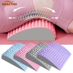 Back Stretcher Pillow Neck Lumbar Support Massager for Neck Waist Back, Sciatica, Herniated Disc Pain Relief Massage Relaxation