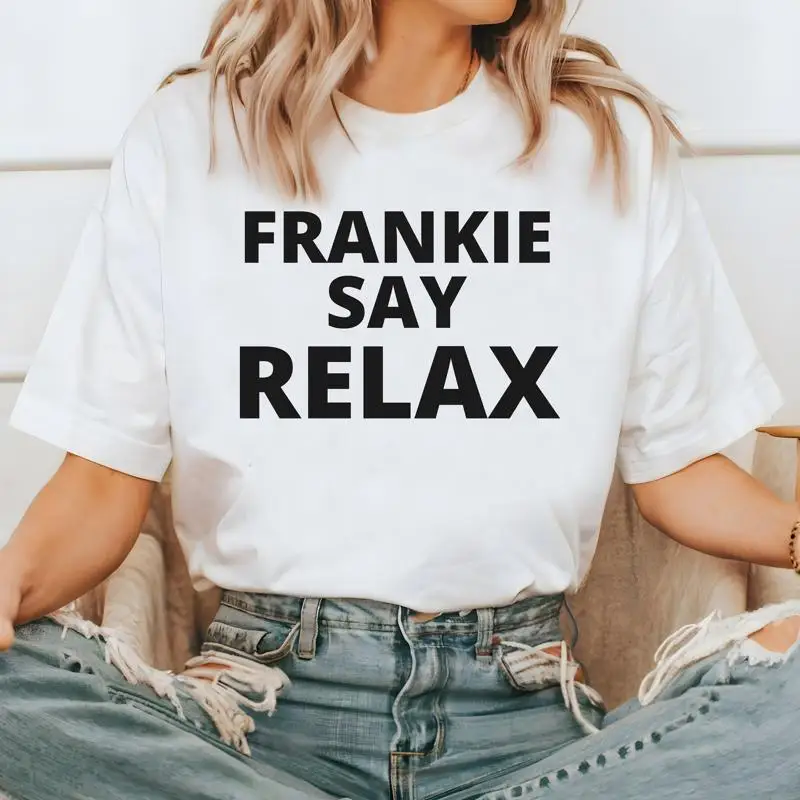 

Frankie Say Relax T Shirt Ross And Rachel Friends Tv Series Quote S