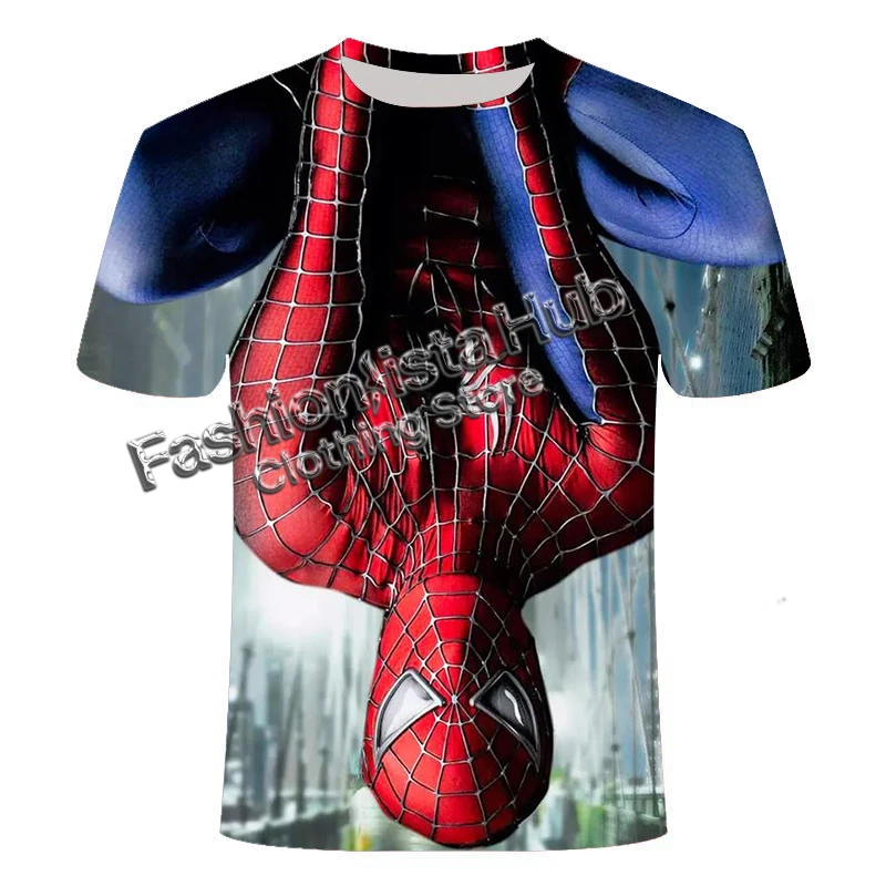 

Marvel Universe Superhero Spider-Man 3D Printed T-shirt Comfortable and Fast-drying Hot-selling Short-sleeved T-shirt