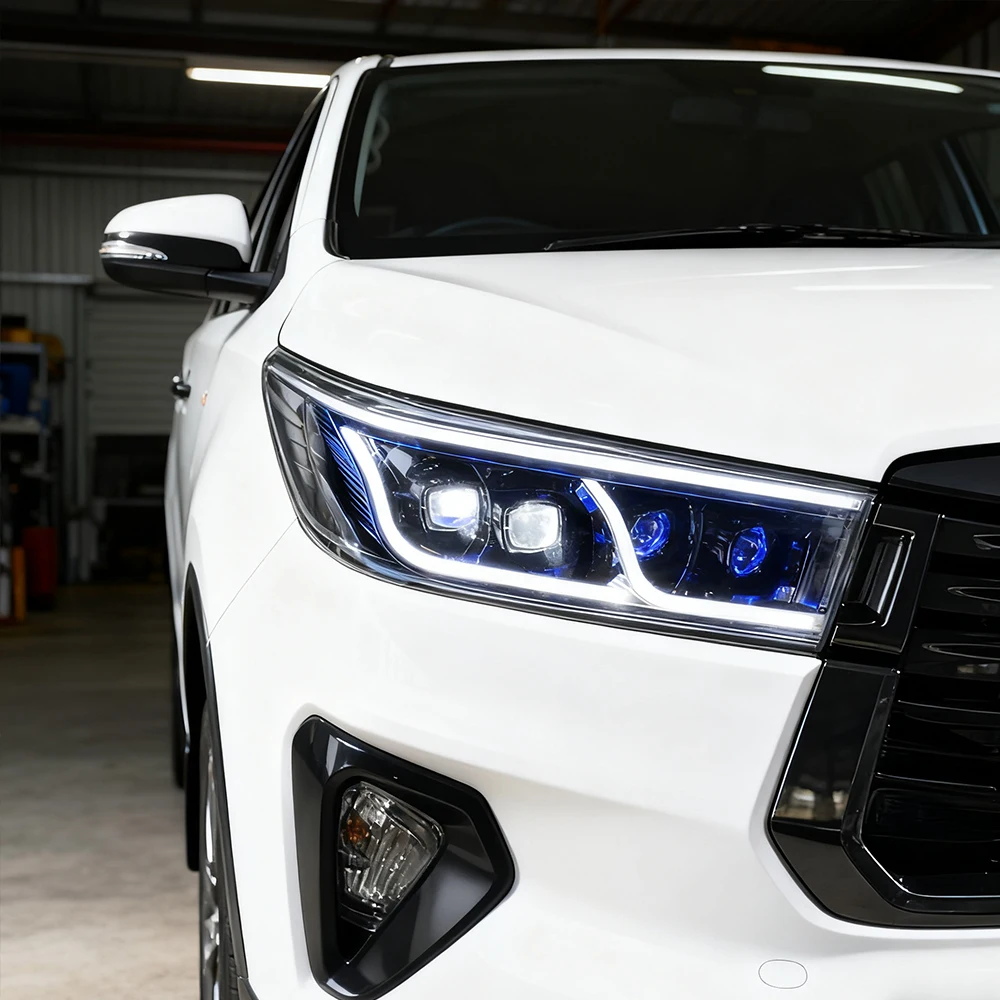 

For Toyota Innova 2015-2022 Auto Headlights Assembly Upgrade New Style LED Projector lens Car Plug and Play Tools Accessories