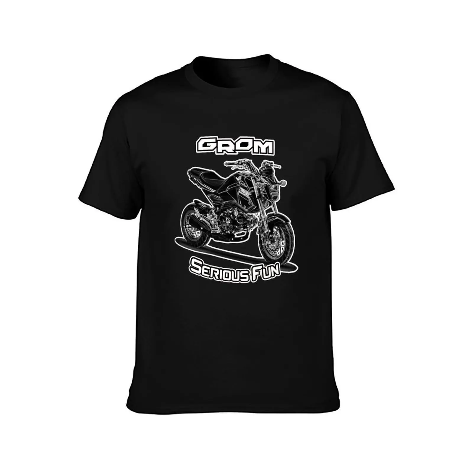 Grom Serious Fun - Custom design T-Shirt Plus Size All Match Tee Shirt T-Shirt