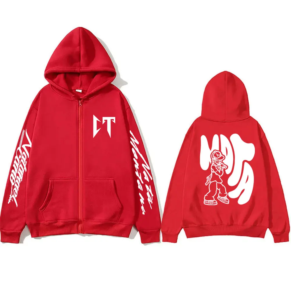 Sudadera con capucha de la cantante Natanael Cano Nata Montana Corridos Tumbados para hombre y mujer, chaqueta con cremallera de Hip Hop, sudaderas