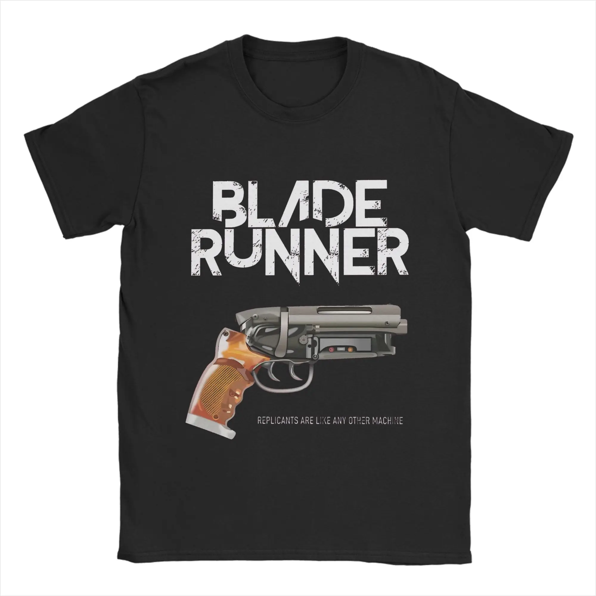 Men's T-Shirts Blade Runners Movie Casual 100% Cotton Tee Shirt Short Sleeve  T Shirts Crewneck Clothes Plus Size