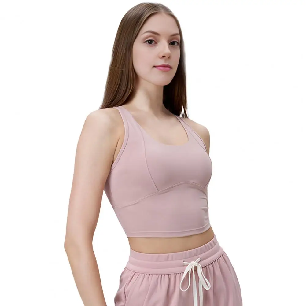 メッシュスプライシングスポーツブラ ハイインパクトレーサーバックスポーツブラ 女性用 パッド入りサポート付き ジムワークアウト ランニング フィットネスに最適